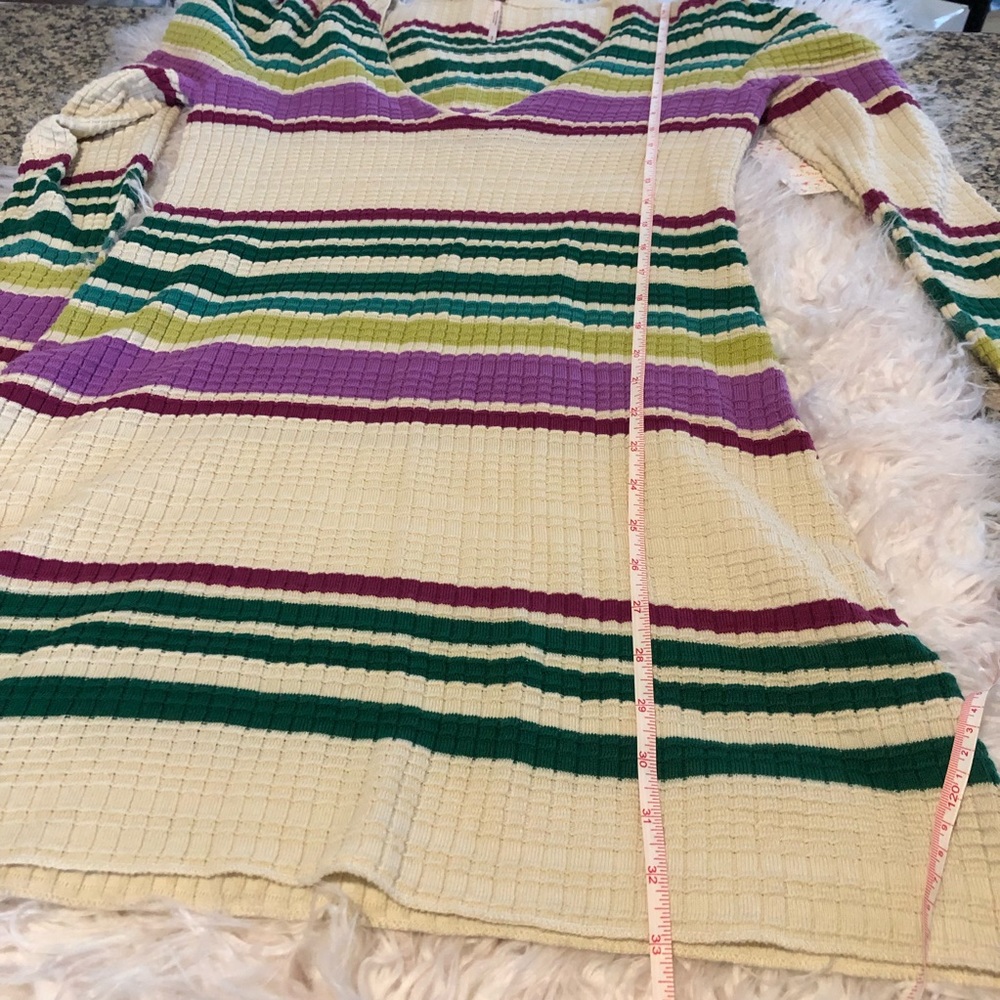Free People striped long sleeve sweater dress - Picture 6 of 8